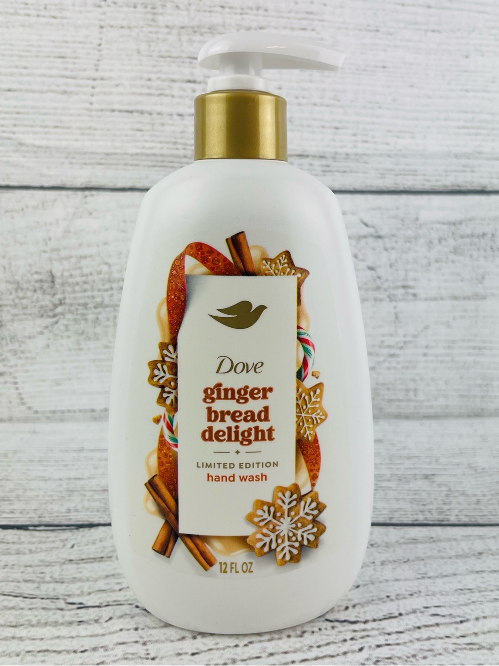 Dove Gingerbread Delight Limited Edition Hand Wash 12 Fl Oz NEW Winter Holiday